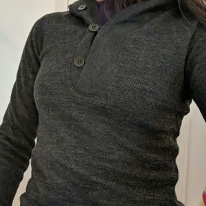 Icebreaker Merino XS Dark Grey long sleeve Henley